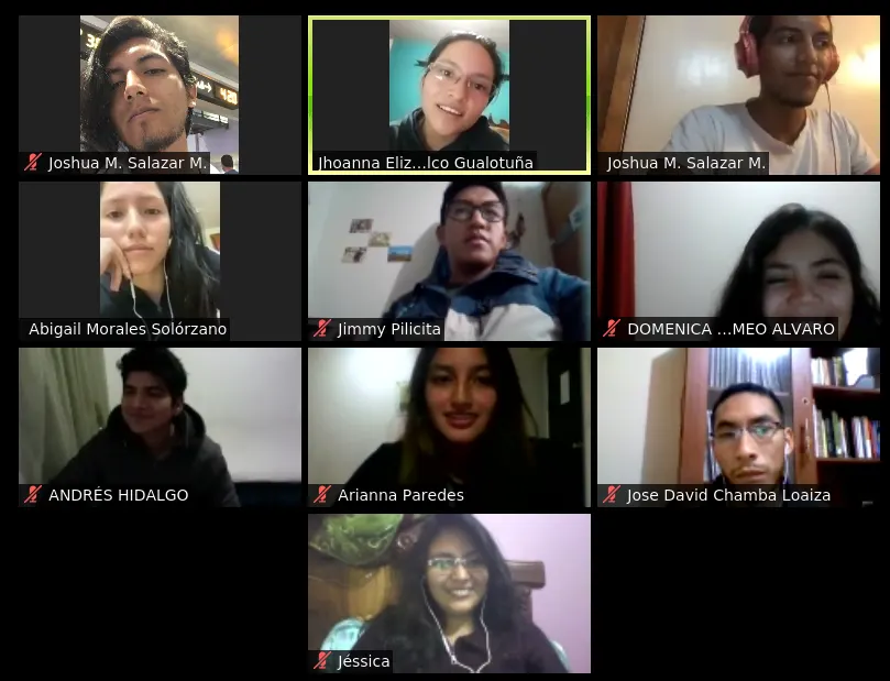 Voluntarios participantes del Hackatón